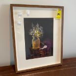 A Georges Braque "Flowers and Vase" lithograph 1955. Printed by Mourlot Freres of Paris. Frame