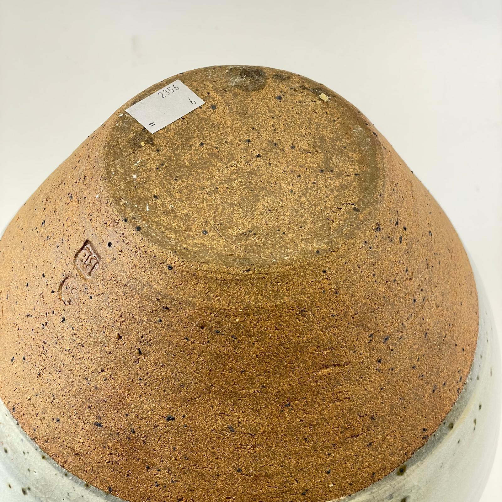 Large Bernard Leach Stoneware Vase Tenmoku Type Glaze BL & St Ives Marks  Height: 32cm  Crazing - Image 9 of 11