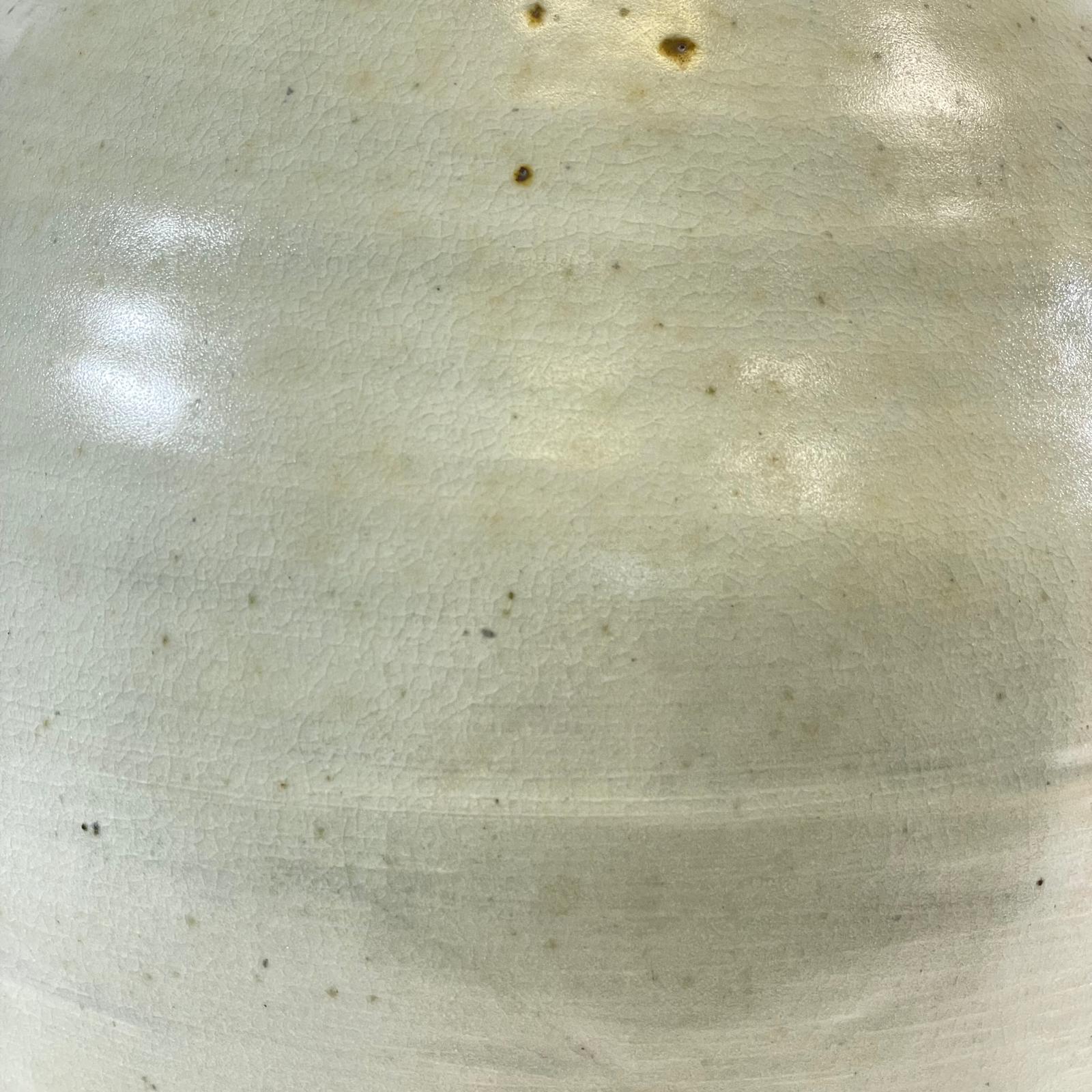 Large Bernard Leach Stoneware Vase Tenmoku Type Glaze BL & St Ives Marks  Height: 32cm  Crazing - Image 5 of 11