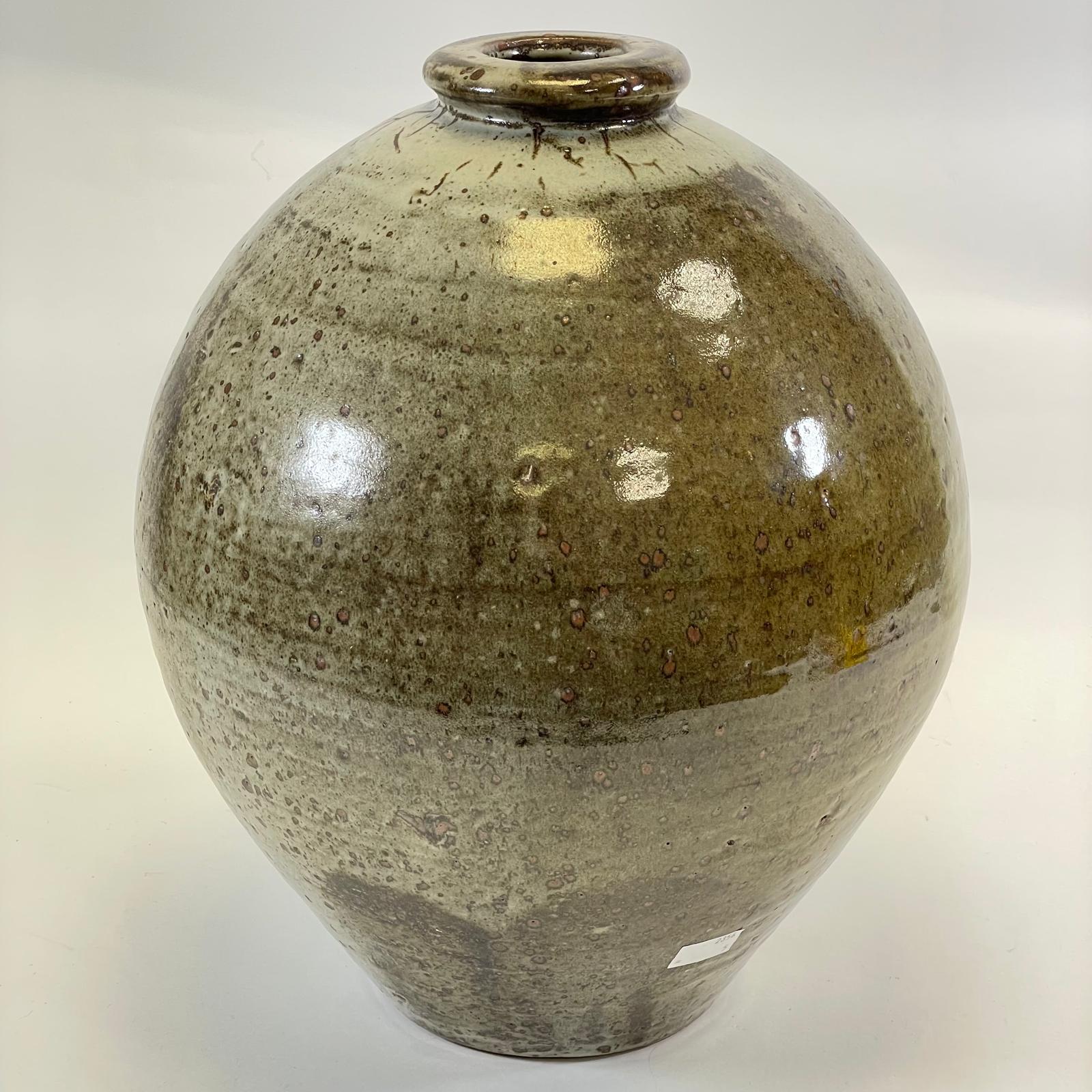 Large Bernard Leach Stoneware Vase BL & St Ives Marks  Height: 37cm  Width: 28cm No chips or cracks, - Image 5 of 10