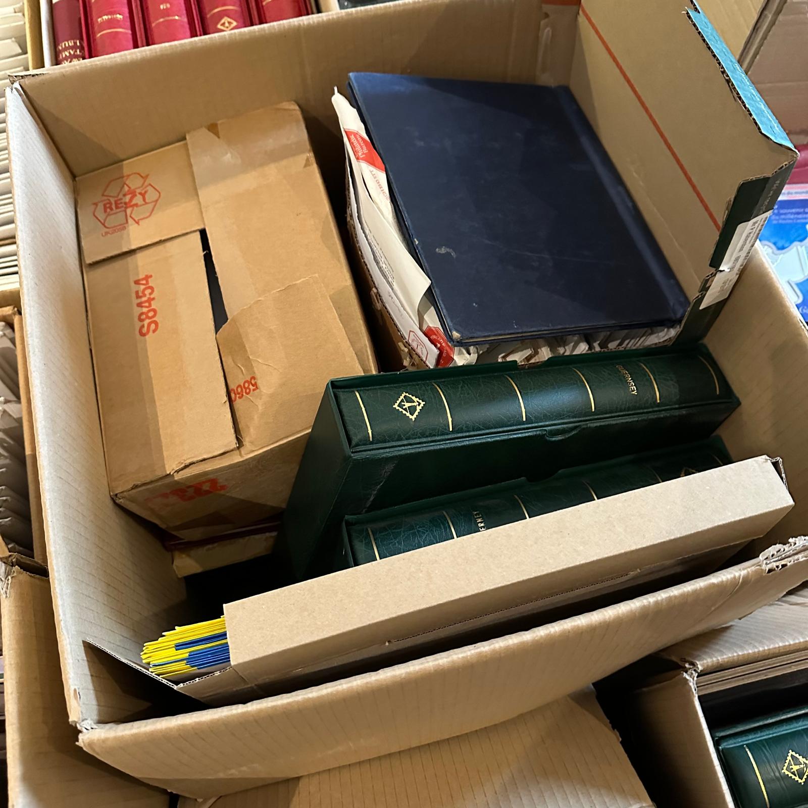 An large stamp collection in albums and loose, world collection contained in 21 boxes - Image 16 of 21