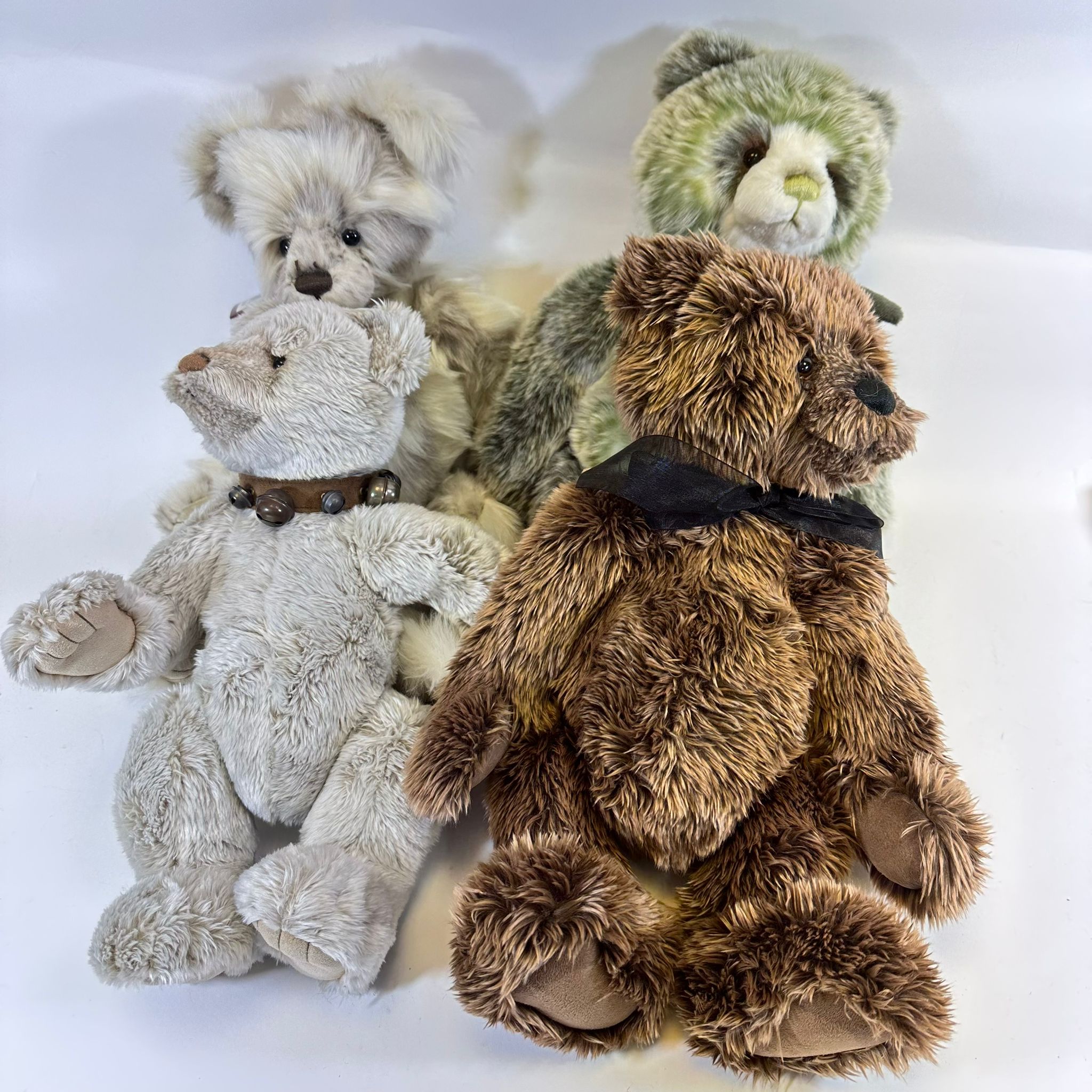 A Group Of 4 Charlie Bear Soft Toys Including Colin 40cm, Marshmallow 42cm, Lawrence 36cm &