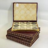 Five volumes of Thomason's Medallic Illustration of the Holy Scriptures. All complete with