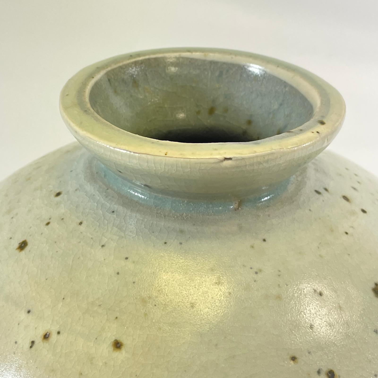 Large Bernard Leach Stoneware Vase Tenmoku Type Glaze BL & St Ives Marks  Height: 32cm  Crazing - Image 2 of 11