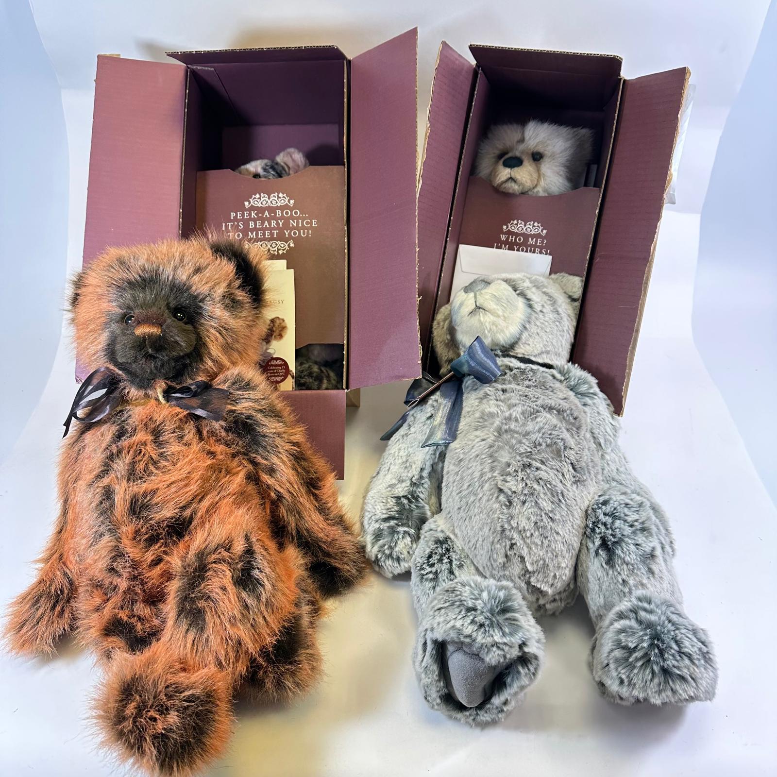 A Group Of 4 Charlie Bear Soft Toys Including Nimbus 46cm, Terry 50cm, Birthday Bear 2020 &