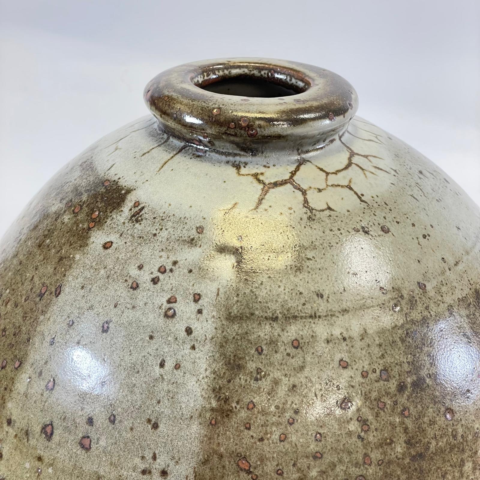 Large Bernard Leach Stoneware Vase BL & St Ives Marks  Height: 37cm  Width: 28cm No chips or cracks, - Image 3 of 10