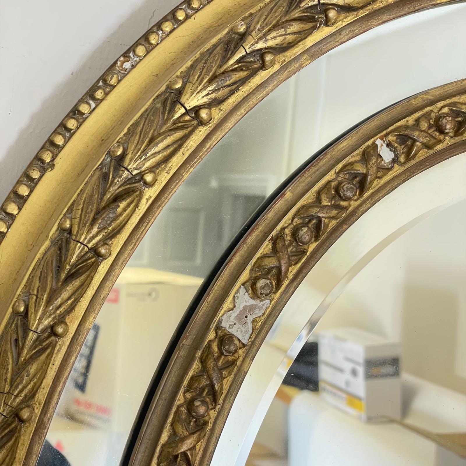 19th Century gilt mirror with Gadrooned Edge. Some losses to gilt. Approximately 79cm High x 63cm - Image 7 of 8