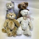 A Group Of 4 Charlie Bear Soft Toys Including Verity 42cm, Bashful 40cm, Jane 40cm & Savannah 30cm