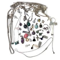 A collection of largely new, Gemporia and other sterling silver jewellery. Comprising 29 stone set