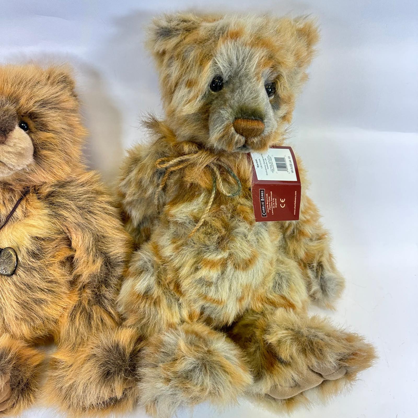 A Group Of 4 Charlie Bear Soft Toys Including Fidget 30cm, Mumbles 28cm, Smokey 35cm & Bardot 42cm - Bild 4 aus 5