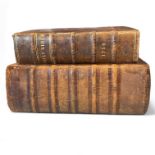 A leather bound Holy Bible 1716 printed by John Baskett, printer to the King, also a 19th Century