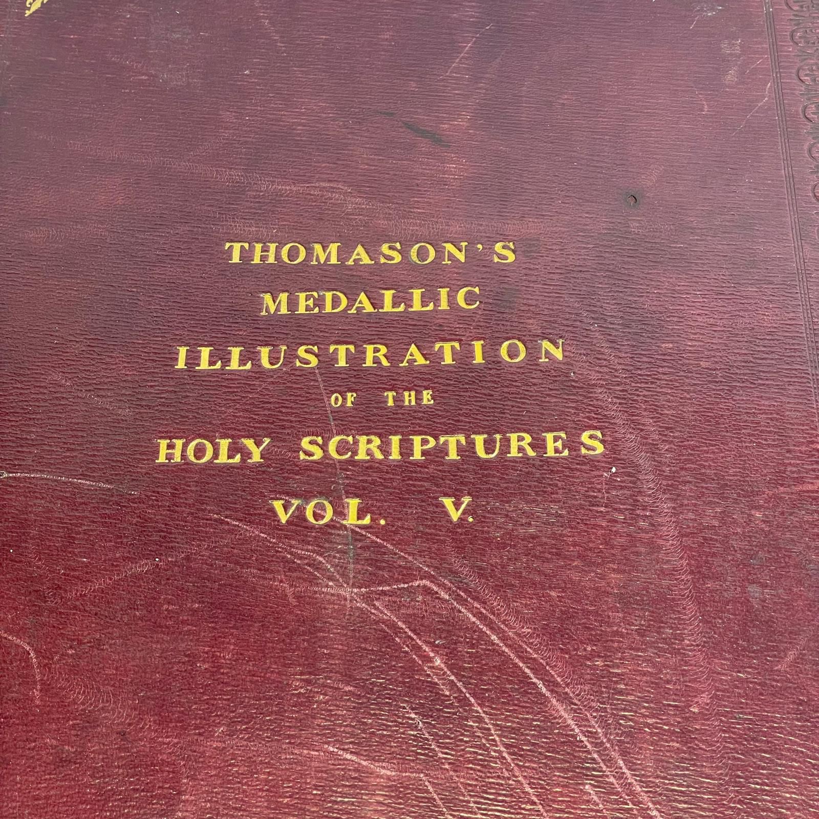 Five volumes of Thomason's Medallic Illustration of the Holy Scriptures. All complete with - Image 10 of 11