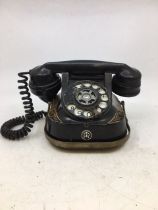 A vintage black bell telephone (GPO, S35/234, NO 184)