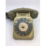 A vintage green bell telephone, (CTD PARIS, PROPAITE DE L'ETAT PTT, 135169)