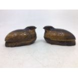 A pair of Chinese republican Tigers eye Quail boxes