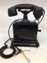 A vintage black telephone (LM ERICSSON)