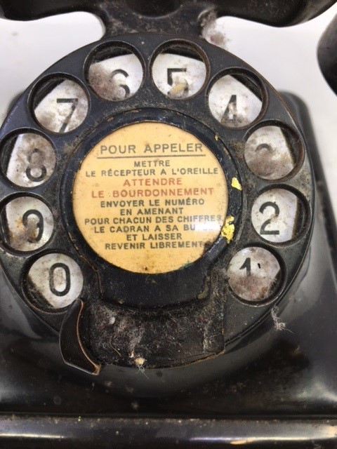 A vintage MFG black bell telephone, (2714 A) - Image 2 of 5