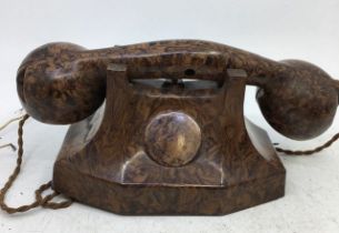 A pair of vintage Children's Chad Valley Bakelite telephones (2)