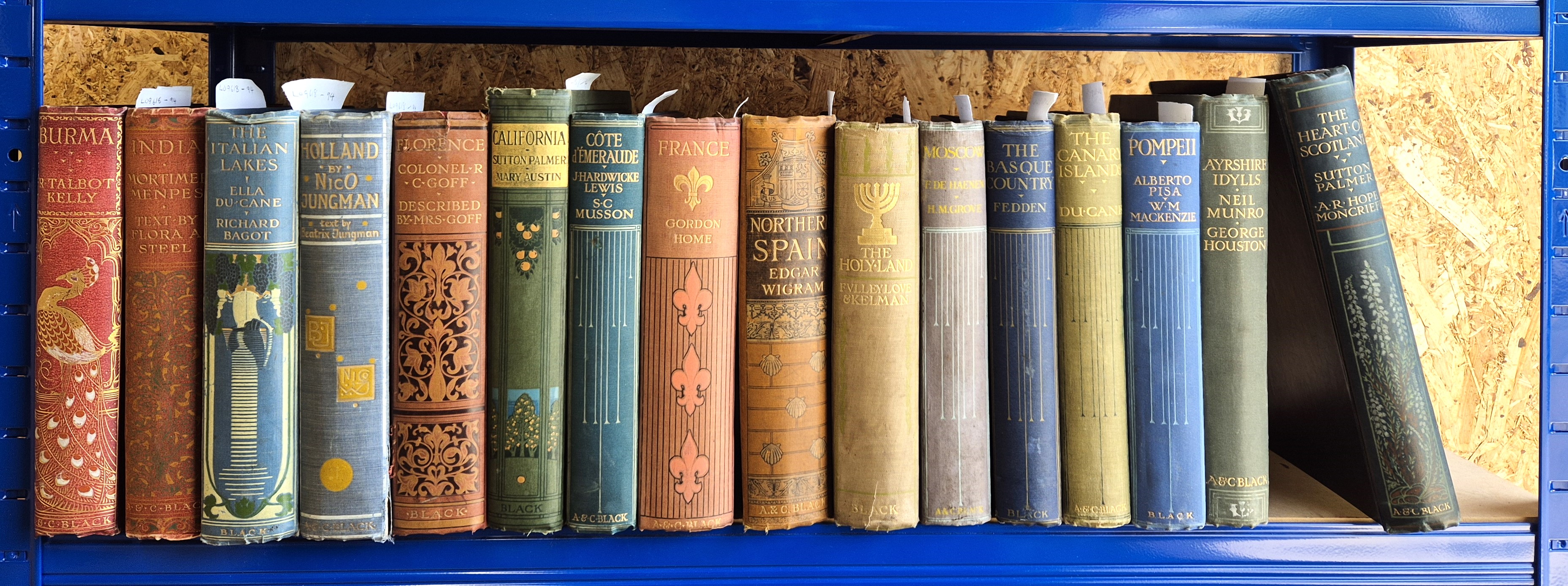 A collection of Adam & Charles Black colour illustrated books, many with decorative boards: Steel (