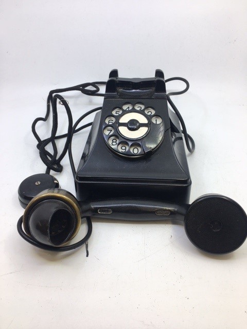 A vintage black bell telephone, (ATEA, ANVBRS) (a/f) - Image 3 of 6
