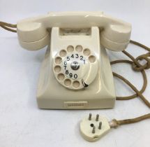 A vintage white bell telephone, (Ericsson)