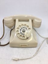 A vintage LM Ericsson white bell telephone (DBH 1515 TP)