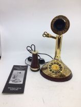A The Alexander Graham Bell Commemorative Telephone with the original leaflet in good condition.