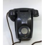 A vintage black bell telephone (333CB/ E57/1)