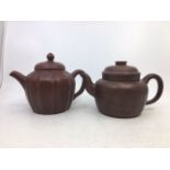 Two Chinese Yixing teapots