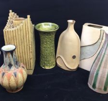 A large collection of studio pottery (qty)