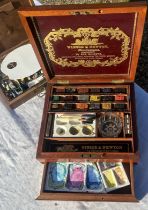 A fine quality Windsor and Newton 19th cent Campaign artists box and a later artists box