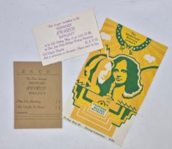 Trippers Award Banquet: An original vintage invitation card, RSVP card and handbill. (3)