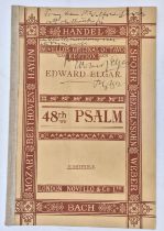 Elgar (Edward, 1857-1934), "Great Is The Lord, 48th Psalm, Novello's Original Octavo Edition",