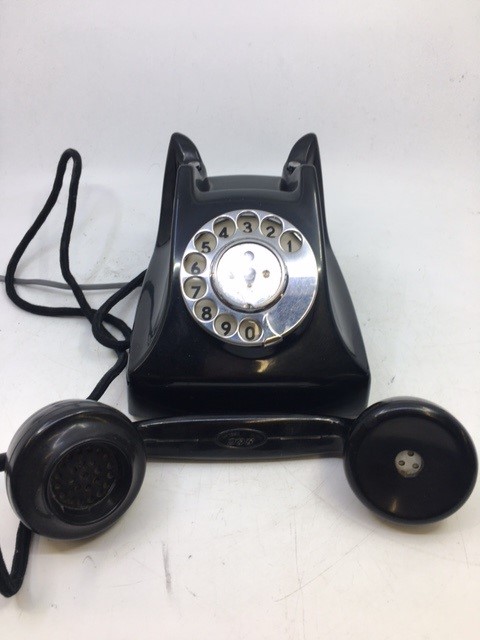 A vintage G.E.D. black bell telephone. - Image 2 of 4