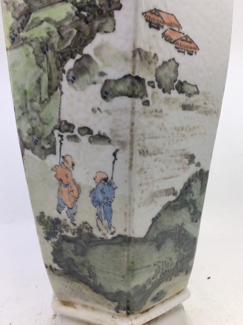 A Chinese republican period famille rose vase. H:49cm - Image 3 of 7