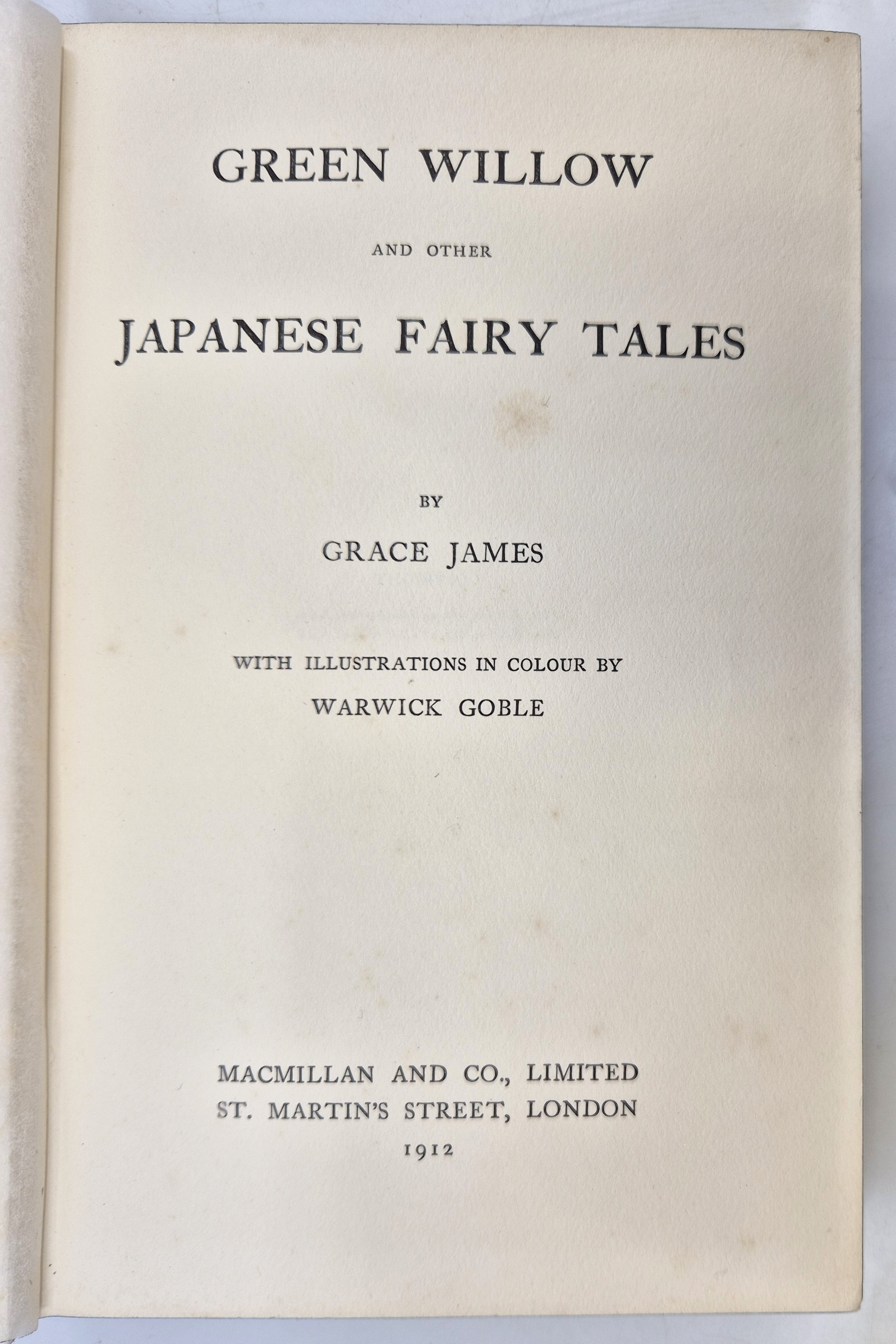 ILLUSTRATORS: James (Grace), "Green Willow and other Japanese Fairy Tales", Macmillan and Co Ltd, - Image 2 of 5