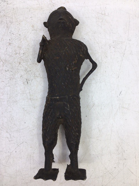 An Indian bronze figure H:16cm together with similar 19cm (2) - Image 4 of 4