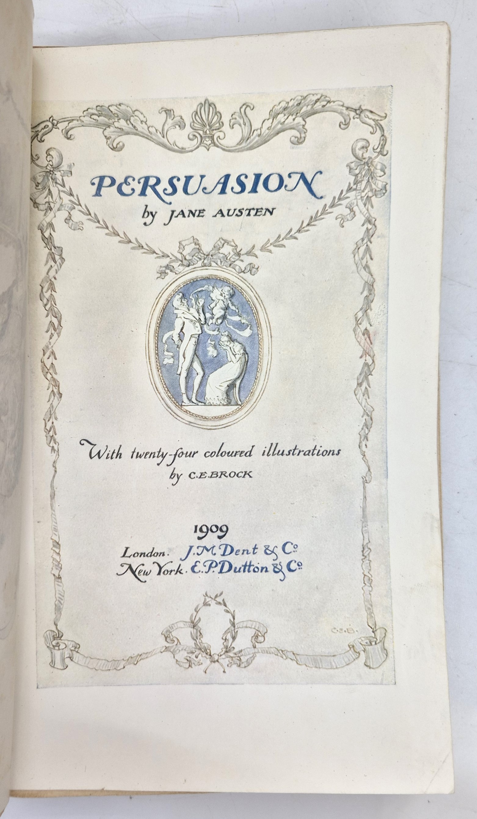 Austen (Jane), "Persuasion", London; J.M. Dent & Co, New York; E.P. Dutton & Co, 1909, 1st - Image 2 of 5