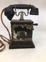 A vintage black telephone (ERICSSON ENGLAND)