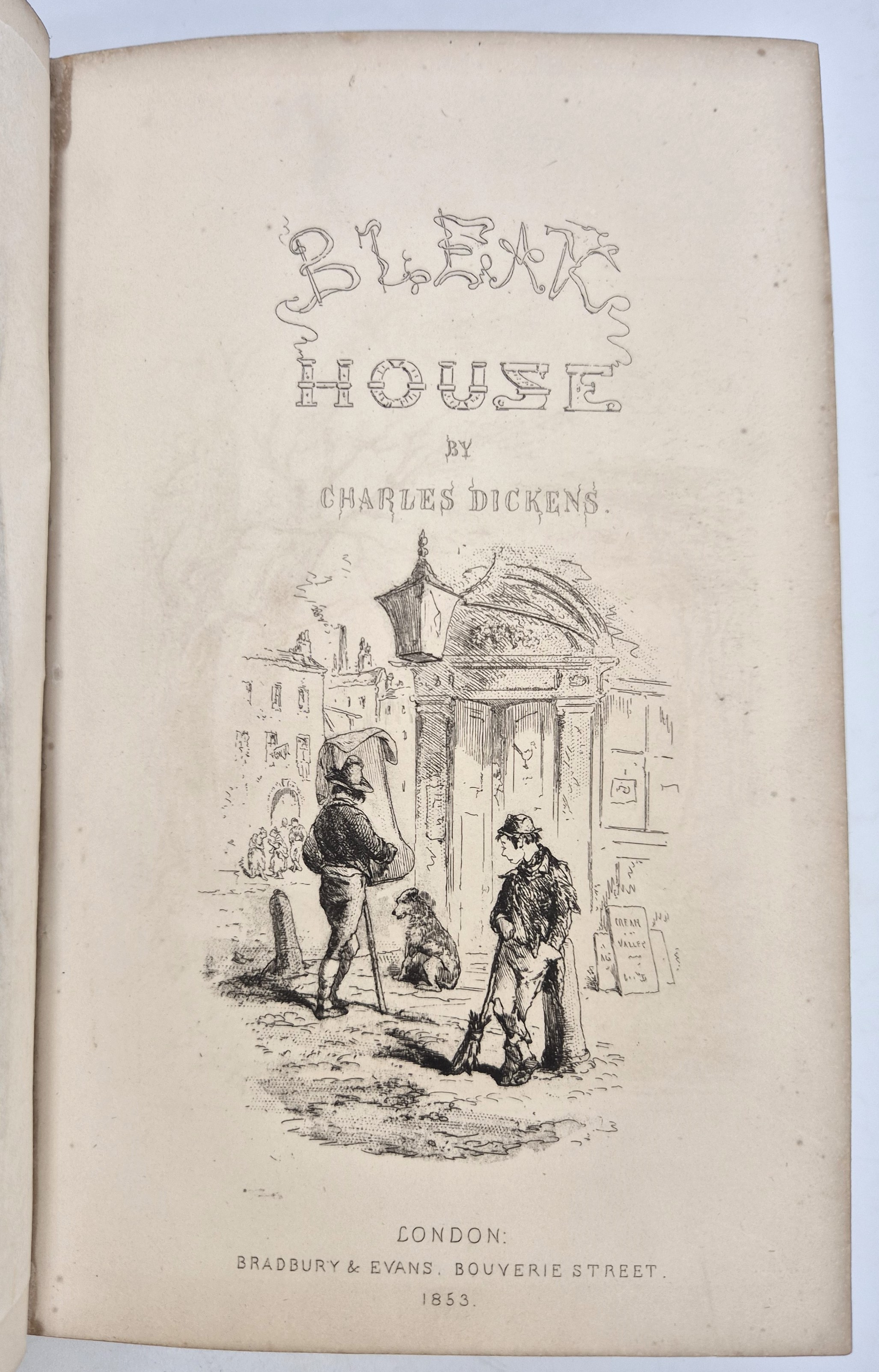 Dickens (Charles), "Bleak House", London; Bradbury & Evans, 1853, 1st edition, 8vo, illustrations by - Image 2 of 3