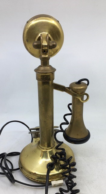 A vintage bronze telephone, serial number: 03051 - Image 3 of 4