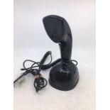 A vintage black telephone