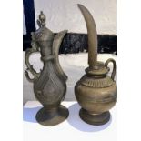 An antique Indain bronze ewer and similar