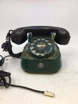A vintage green bell telephone (DECTOGRAPH)