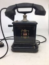 A vintage black telephone (TELEFON AKTIESELSKAB)