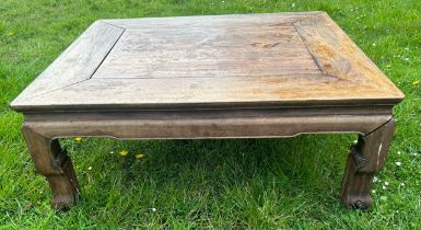A fine quality early 20th cent Chinese huanghuali wood low table