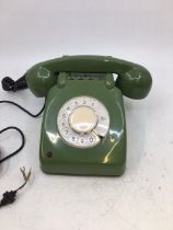 A vintage green bell telephone (ITI), (DJL 11637, 06.68/100)