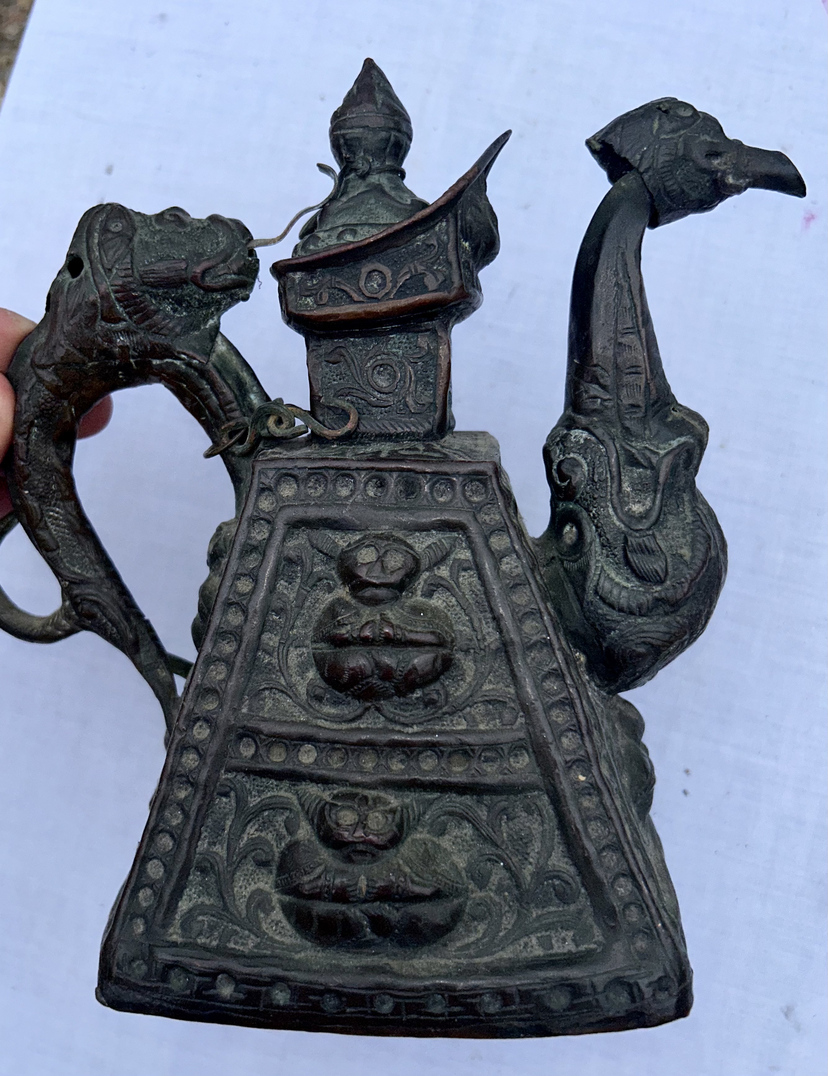 An interesting 18th 19th cent Sino Tibetan teapot