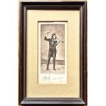An original faked image of Nicolo Paginini (1782-1840), the Great Violinist full standing playing