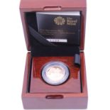 The Royal Mint The Sovereign 2015 Fifth Portrait- First Edition Gold Proof Coin. Boxed with